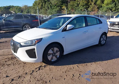2019 Hyundai Ioniq Hybrid Blue из США, поврежденный, VIN KMHC65LC2KU170947